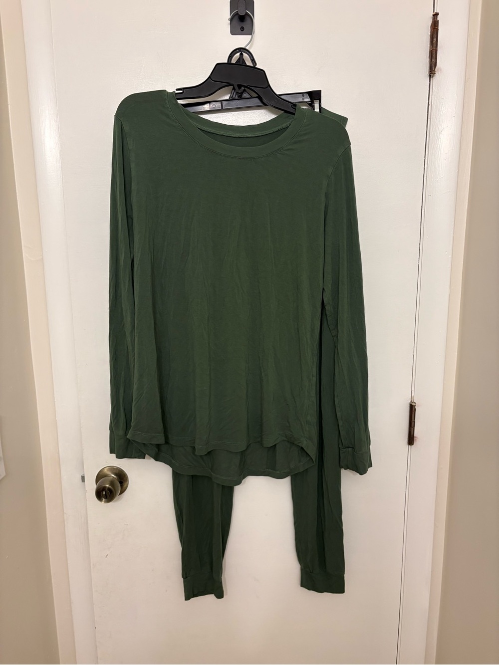 Kyte Baby Adult Bamboo Jogger Pajama Lounge Set Forest Green Women’s Size L